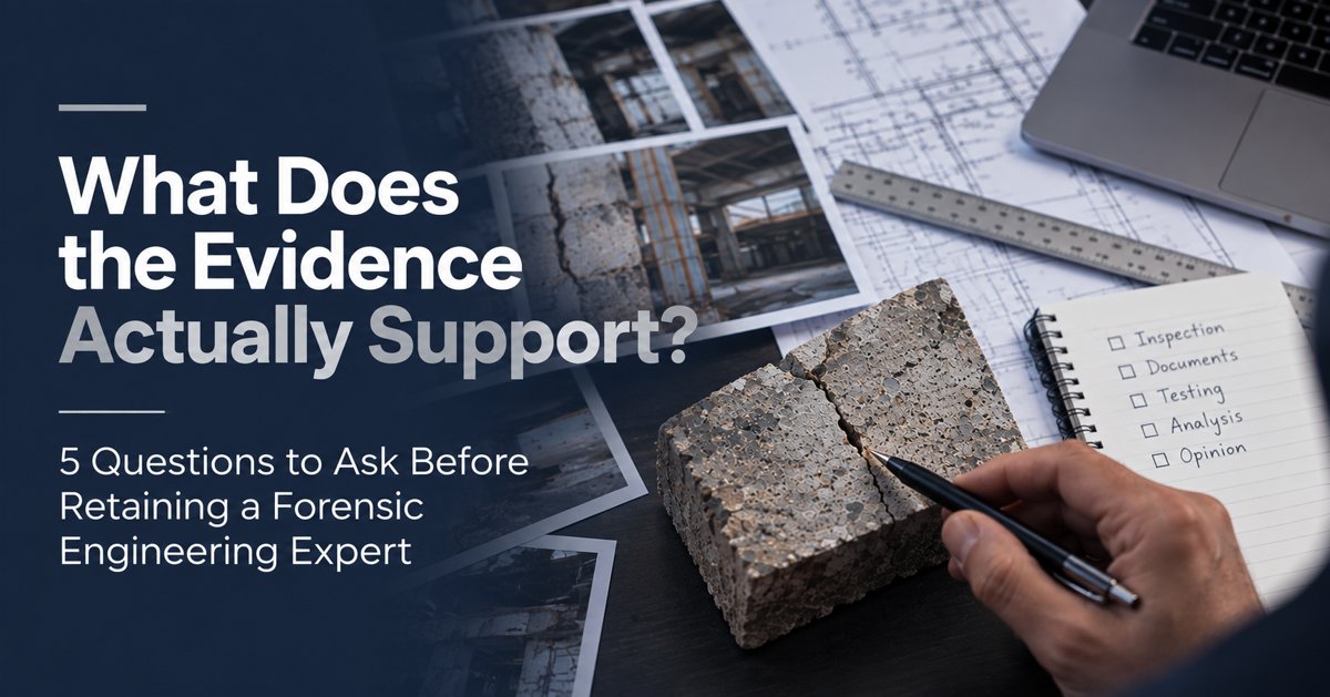 5 questions to ask before retaining a forensic engineering expert